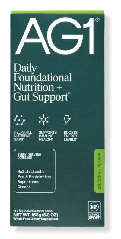 AG1 Daily Foundational Multivitamin Greens Powder 14 ct