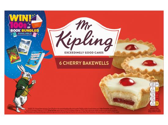 Mr Kipling Cherry Bakewell Tarts (6 pack)