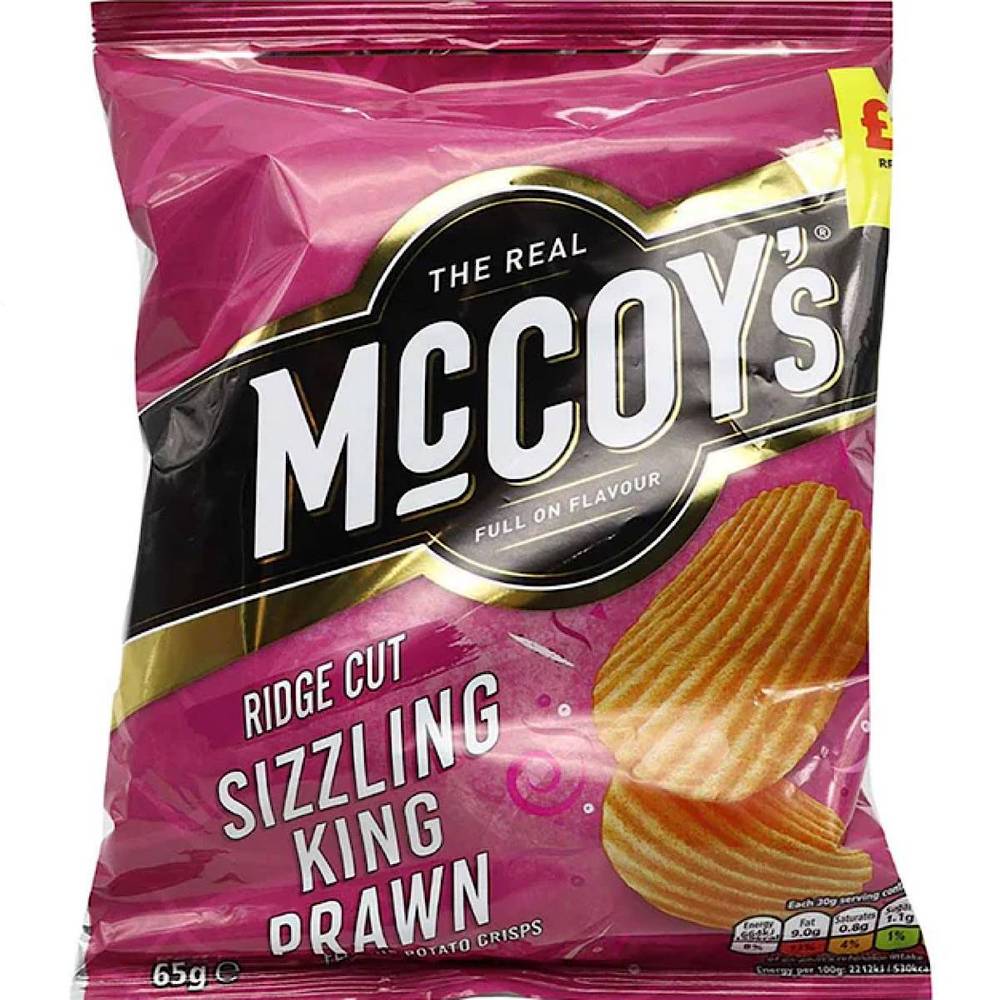 McCoy’s Sizzling King Prawn 65g