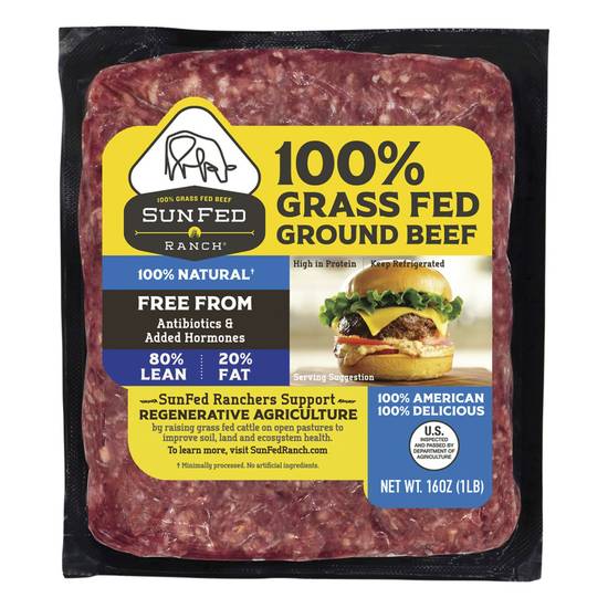 Sunfed Ranch 100% Grass Fed Ground Beef