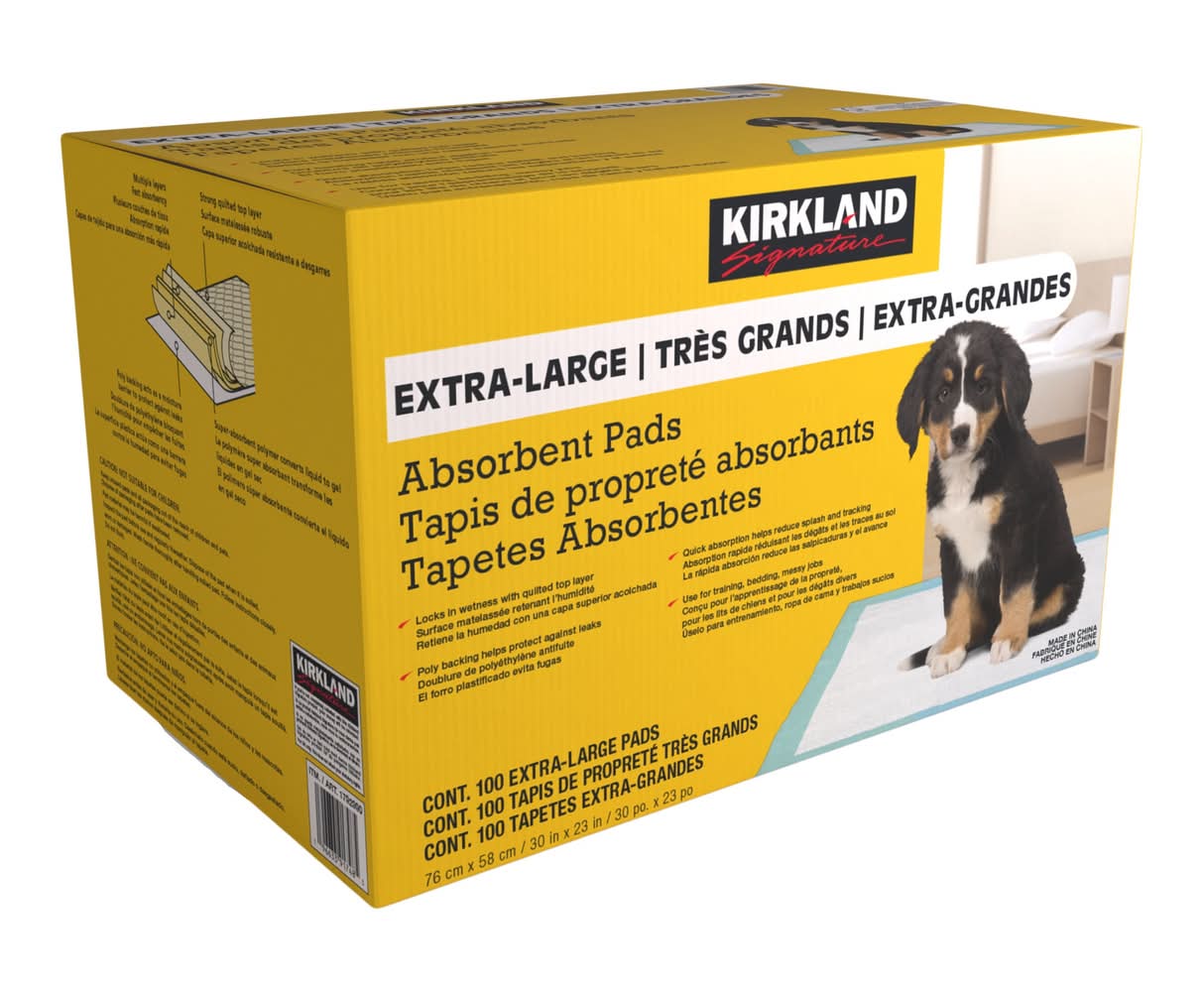 Kirkland Signature – Tapis De Propreté Absorbants, Paquet De 100 / Kirkland Signature Absorbent Multipurpose Pads, 100-Count