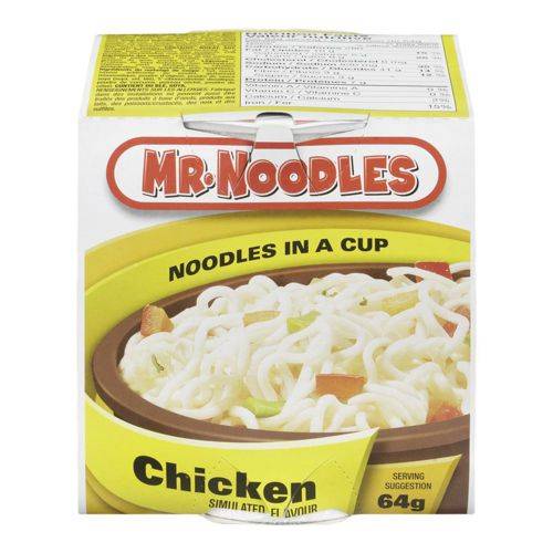 Mr. noodles nouilles au poulet dans une tasse (64 g) - noodles in a cup, chicken (64 g)