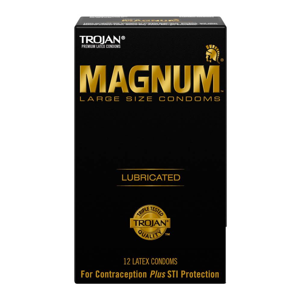 Magnum Lubricated Condoms, Large (12 ct)