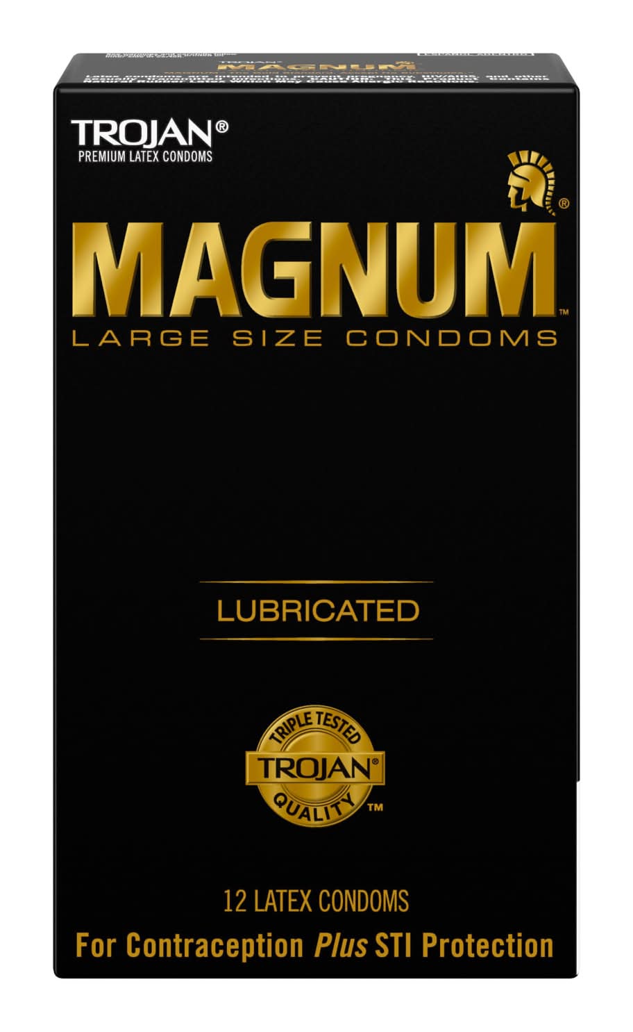 Trojan Magnum Lubricated Condoms, L (12 ct)