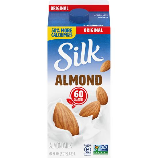 Silk Dairy Free Original Almondmilk (64 fl oz)