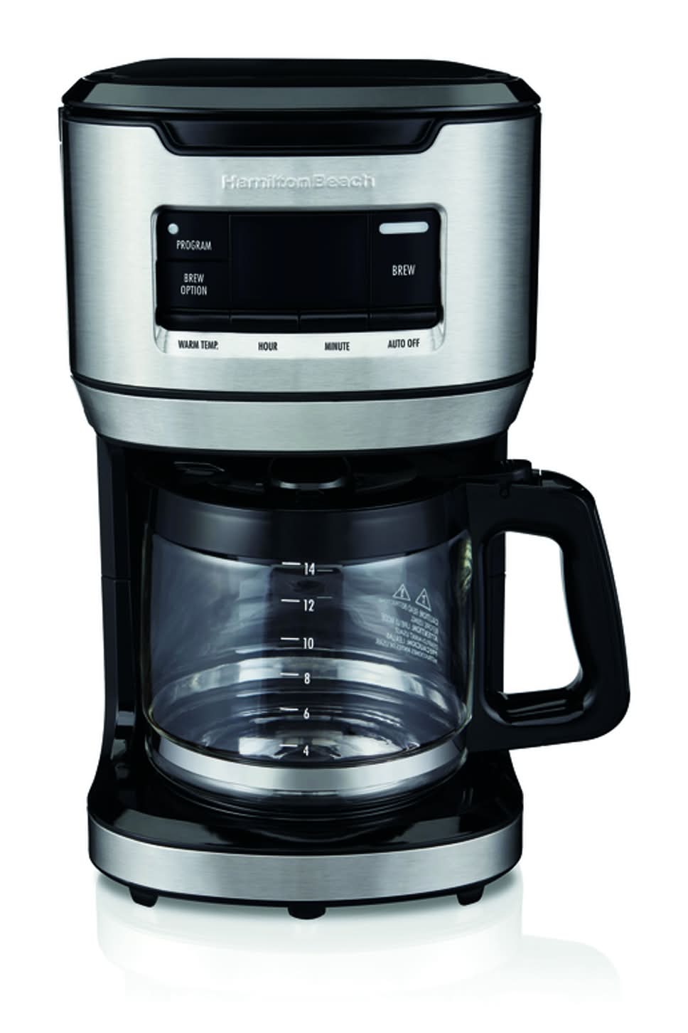 Hamilton Beach 14 Cups Black/Silver Coffee Maker