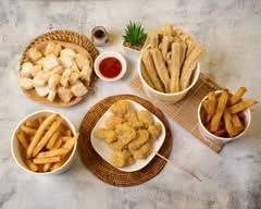 超人氣花枝燒 黃金薯條