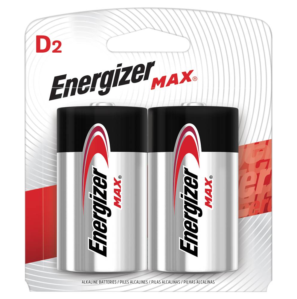 Energizer PILAS ALCALINA MAX D2 PAQ*2