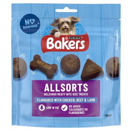Baker's Assorted, Purina Allsorts Delicious Meaty Bite Size Treats (98g)