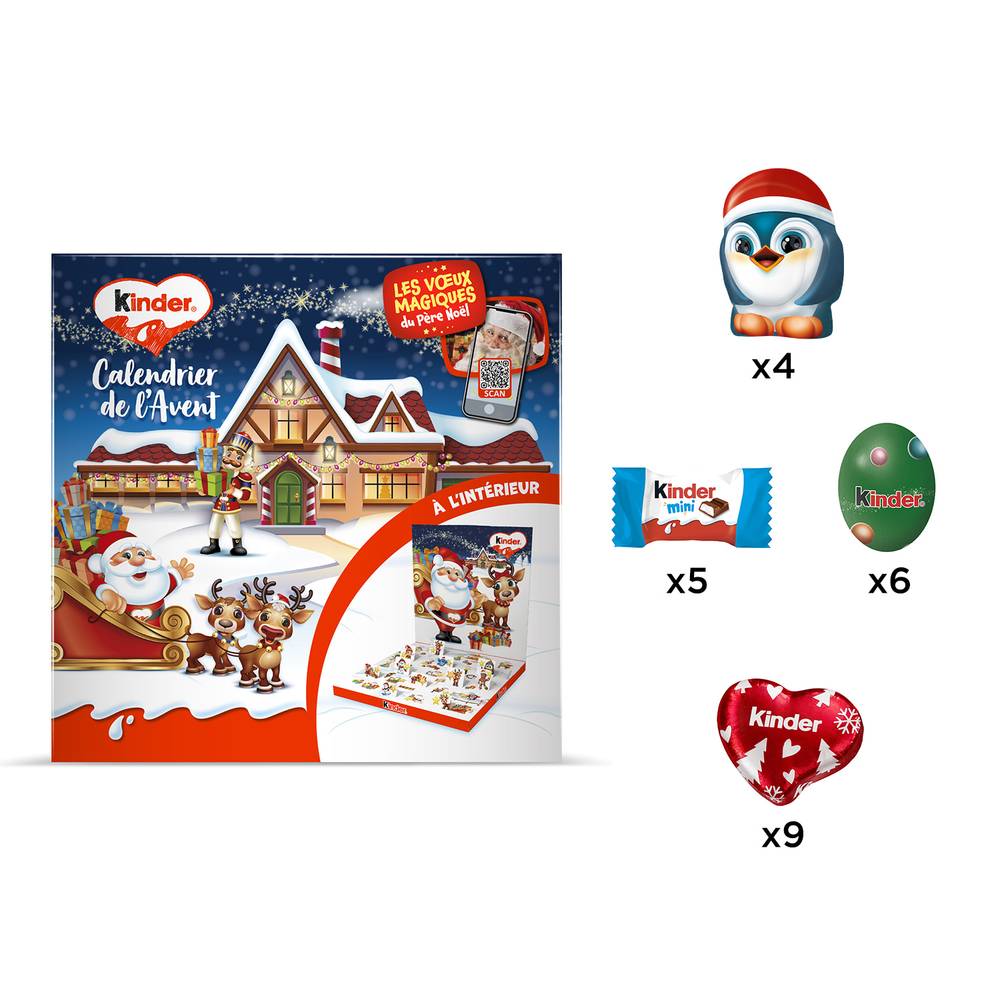 Kinder - Chocolat calendrier de l'avent pop up (123g)