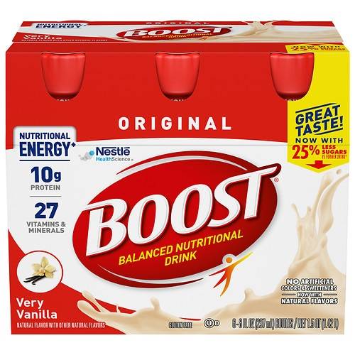 Boost Balanced Nutritional Drink Very Vanilla Very Vanilla - 8.0 oz x 6 pack