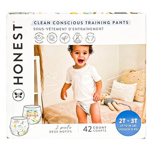 The Honest Company Company Clean Conscious Disposable Training Pants Let’s Color & See Me Rollin (2t-3t)