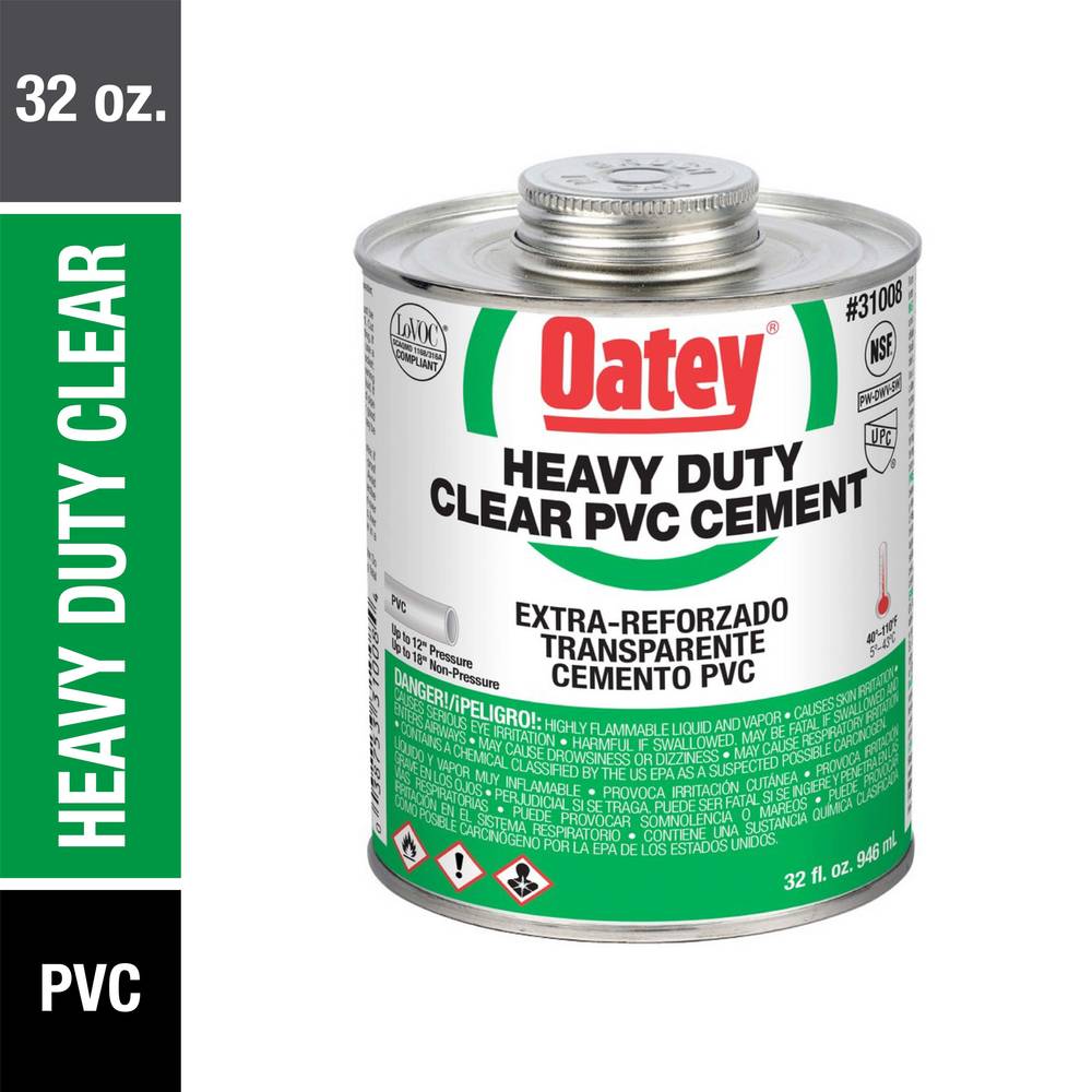 Oatey 32-fl oz Clear PVC Cement | 31008L