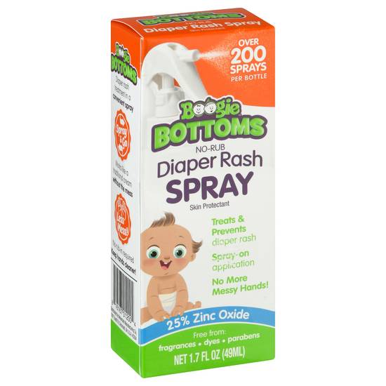 Boogie Bottoms No-Rub Skin Protectant Diaper Rash Spray (1.7 fl oz)