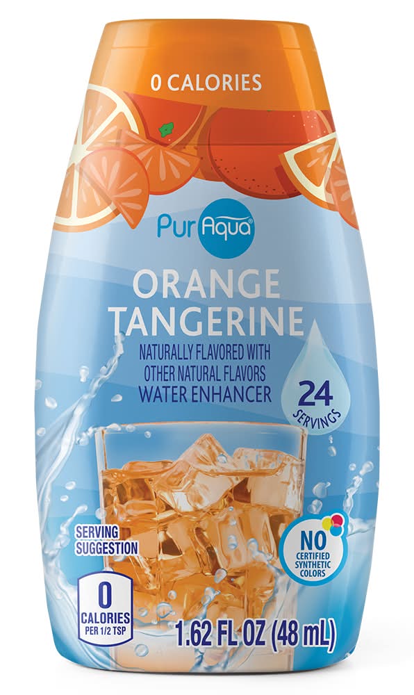 PurAqua Flavored Liquid Water Enhancer, Orange Tangerine (1.62 fl oz)