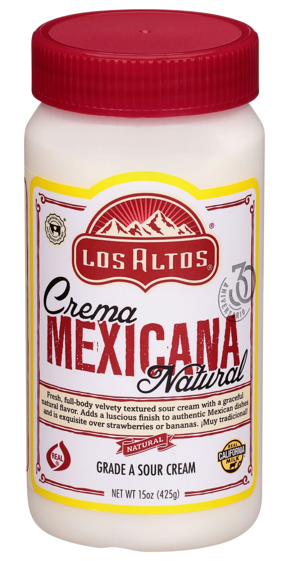 El Mexicano Crema Mexicana Sour Cream With Sea Salt (15 oz)