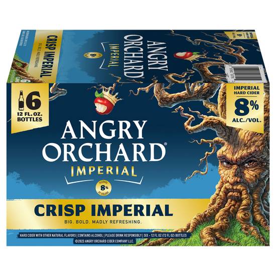 Angry Orchard Crisp Imperial Hard Cider (6 pack, 12 fl oz)