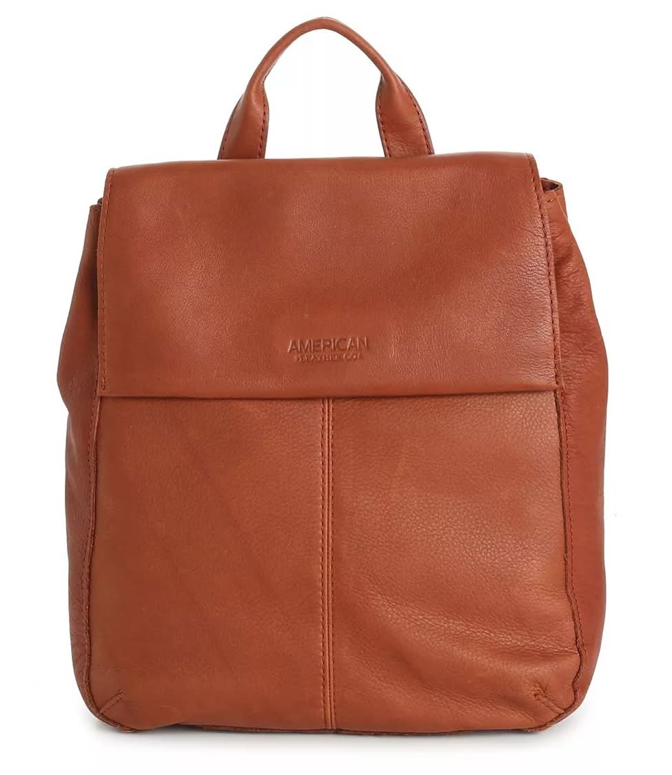 American Leather Co. Leather Backpack (Cognac One Size) | Postmates