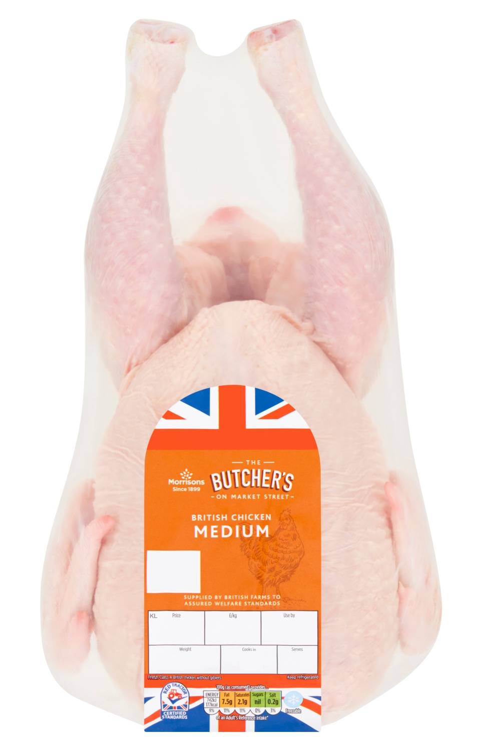 Morrisons Whole Chicken Medium 1.45 - 1.65Kg