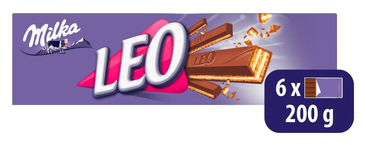Milka LEO Gaufrettes Chocolat Au Lait 200g