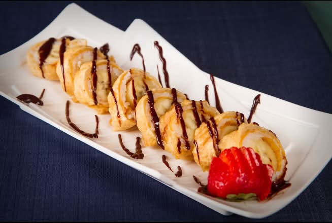 Fried Banana Sushi Roll