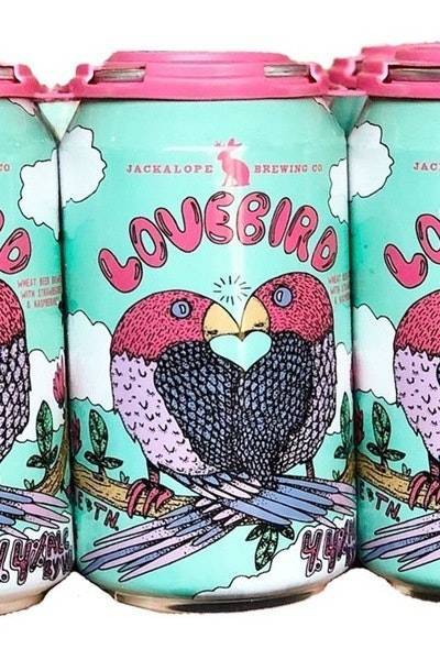 Jackalope Brewing Company Lovebird Strawberry Raspberry Wheat Beer