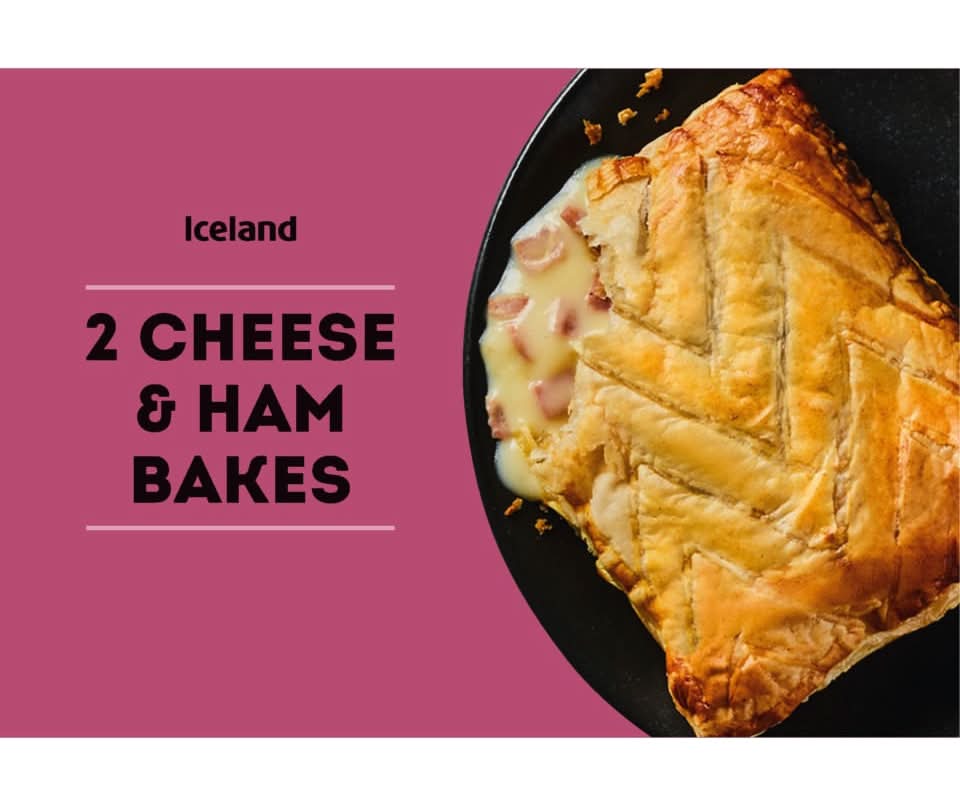 Iceland Cheese & Ham Bakes (2 pack)