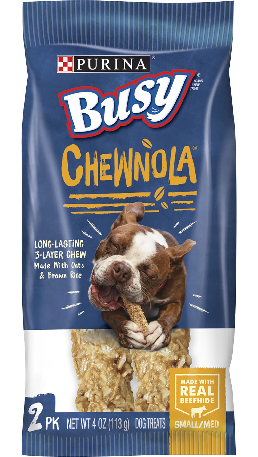 Purina Busy Chewnola Long-Lasting Oats & Brown Rice Dog Treats (4 oz)