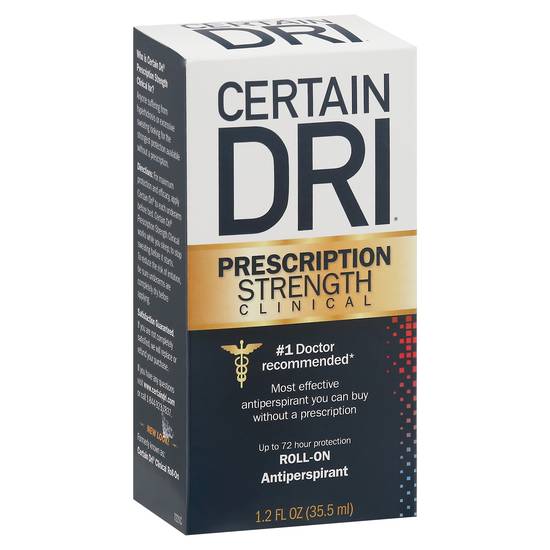Certain Dri Prescription Strength Clinical Roll-On Antiperspirant