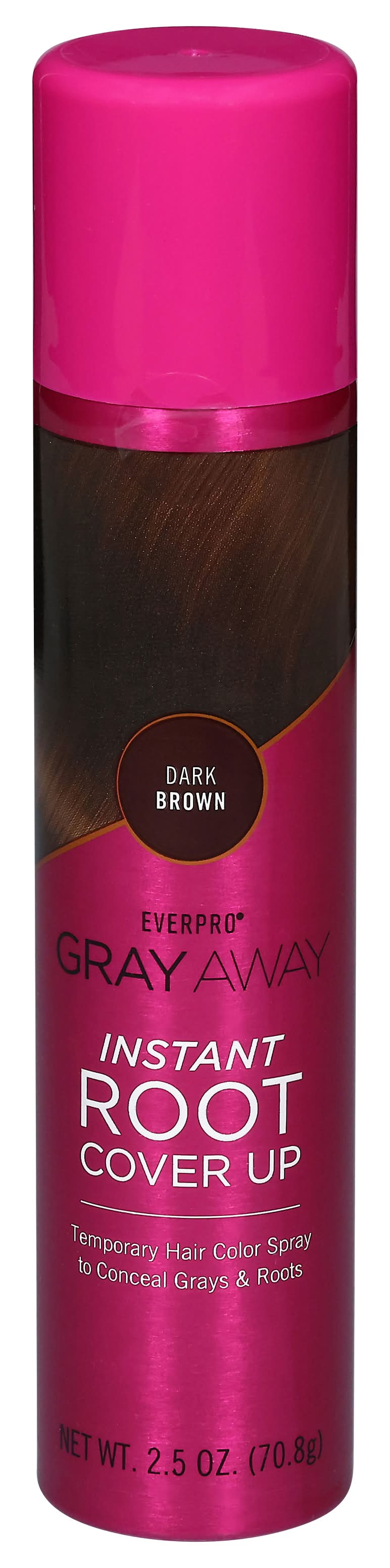 Everpro Gray Away Instant Root Cover Up Hair Color Spray, Dark Brown (2.5 oz)