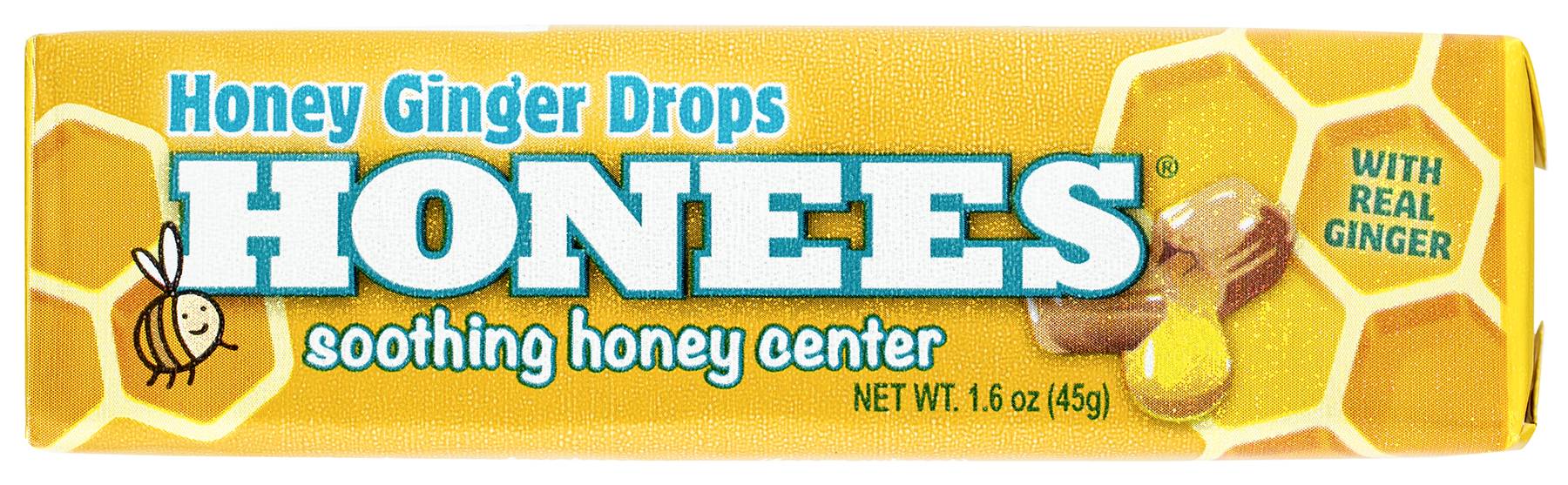 Honees Honey Ginger Drops - 1.6 oz