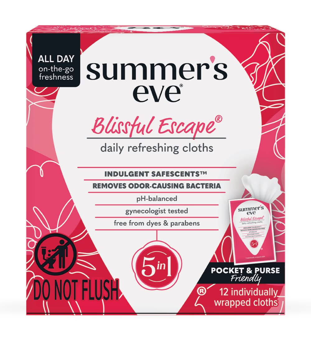 Summer's Eve Blissful Escape Daily Refreshing Feminine Wipes (12 ct)