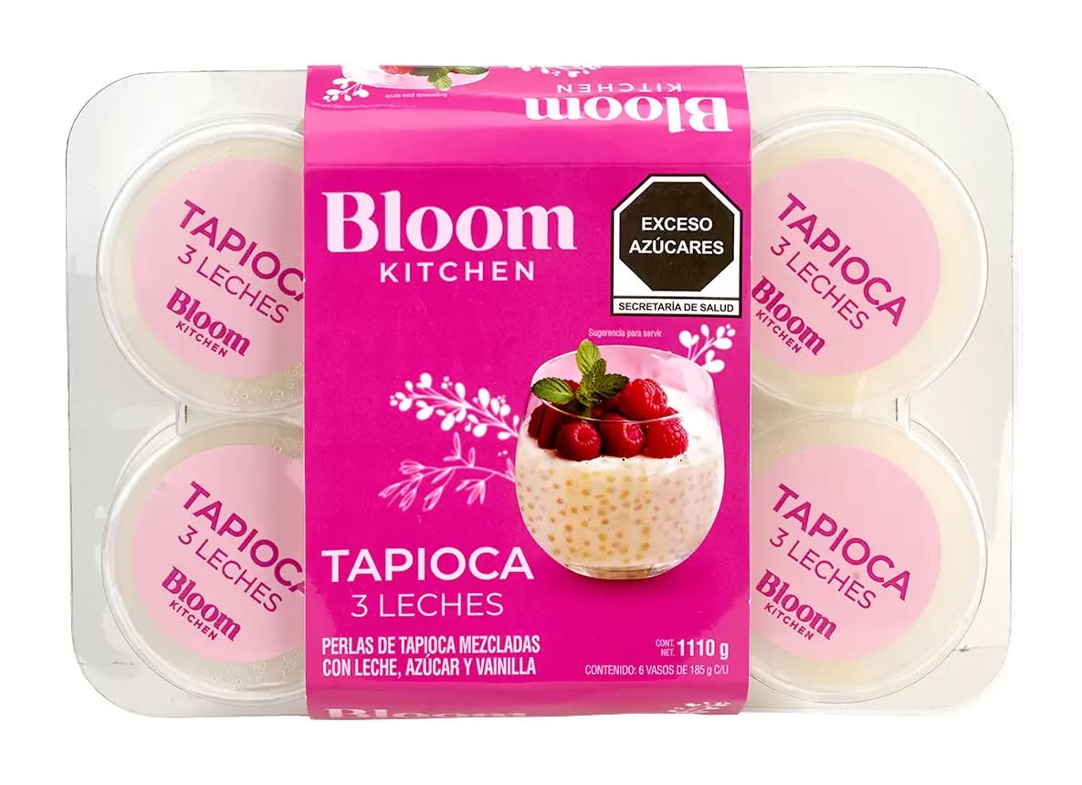 Bloom Kitchen · Tapioca 3 leches (6 x 185 g)