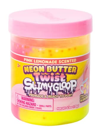 Neon Butter Twist Slimygloop® Slime 6.3oz Pink