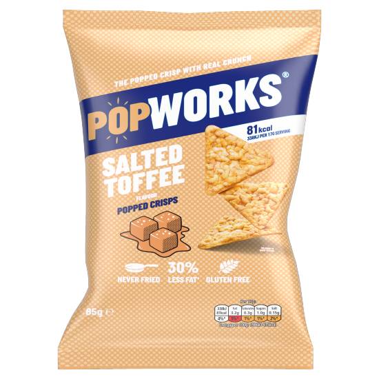 PopWorks Sharing Popped Crisps (salted toffee )