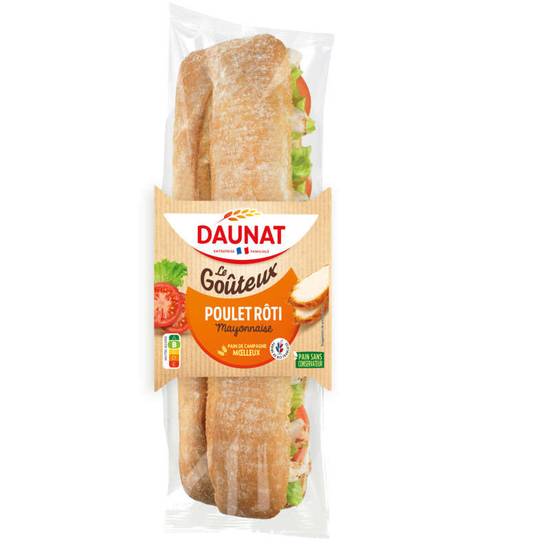 Sandwich pain savoureux - Poulet rôti mayonnaise 220g DAUNAT