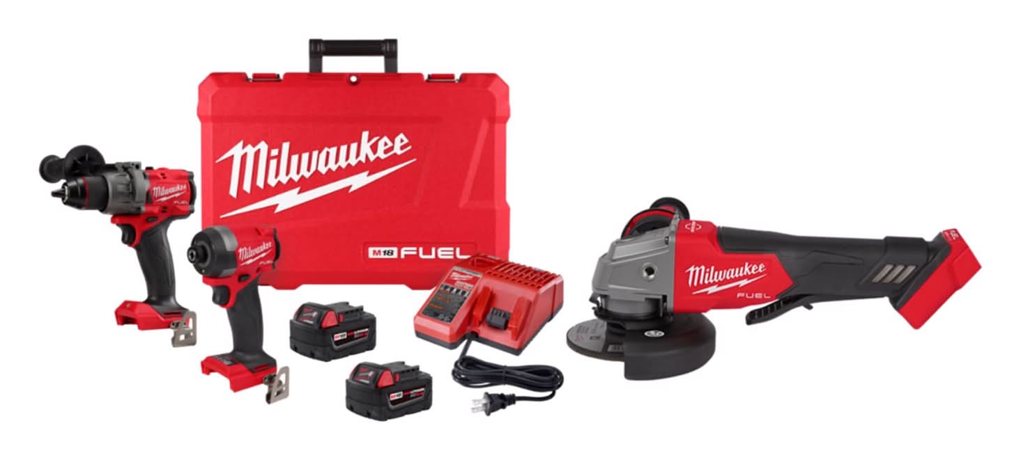 Milwaukee M18 Fuel 2Pc Combo Kit W/ Fuel 4-1/2" Grinder
