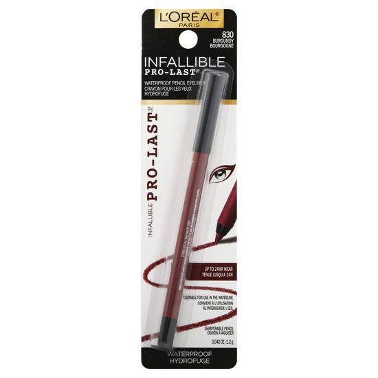 L'oréal Infallible Pro-Last Pencil Eyeliner Burgundy 830 (1 pencil)