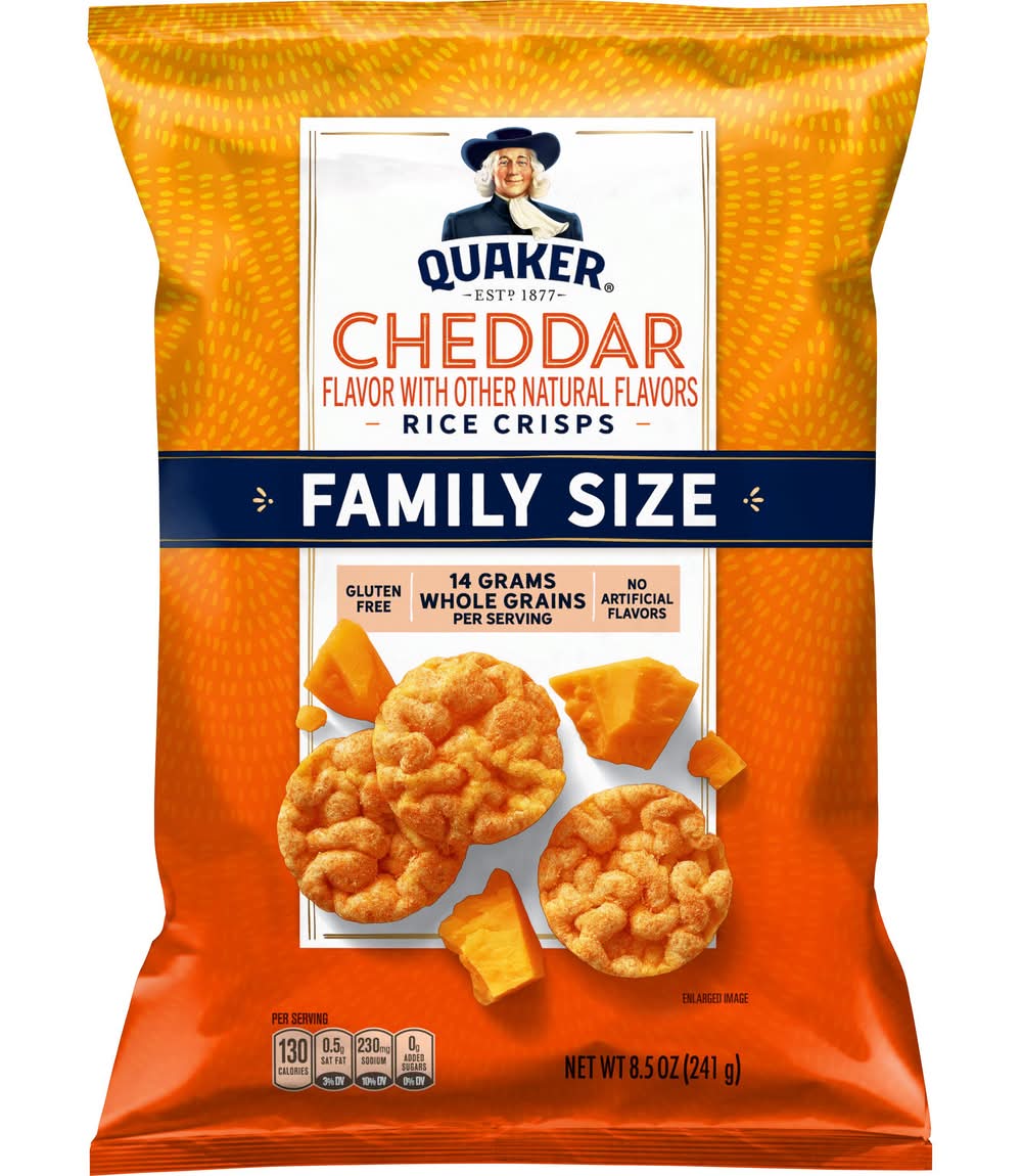 Quaker Rice Crisps, Cheddar (8.5 oz)