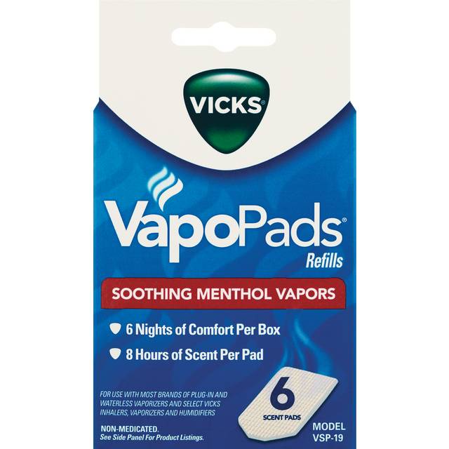 Vicks Vaporizer VapoPads Menthol 8-Hour Refill Pads