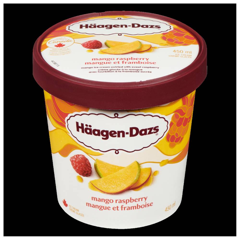 Häagen-Dazs Crème glacée à saveur de mangue et framboise