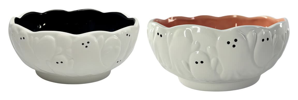 Halloween Ghost Themed Candy Dish 2 Assorted Colors