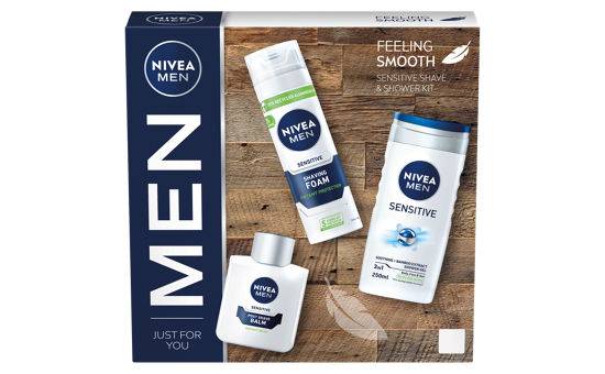 Nivea Men Feeling Smooth Sensitive Shave & Shower Kit