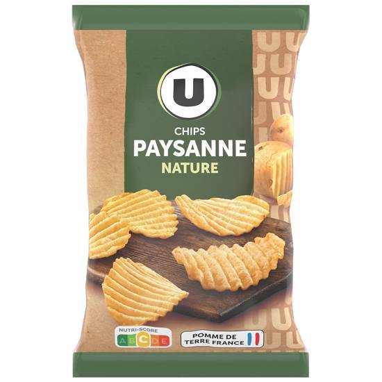 Les Produits U - Chips paysanne nature