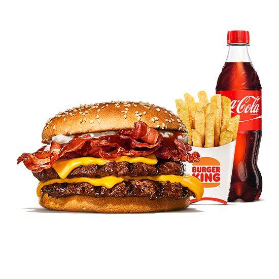 Double Bacon King Menu