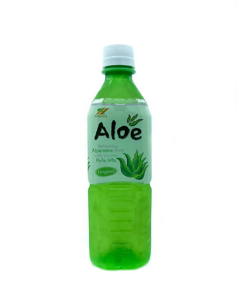 Han Asia Original Aloe Drink With Crunchy Pulp Bits - Delivery in Under an  Hour | Juice | Uber Eats