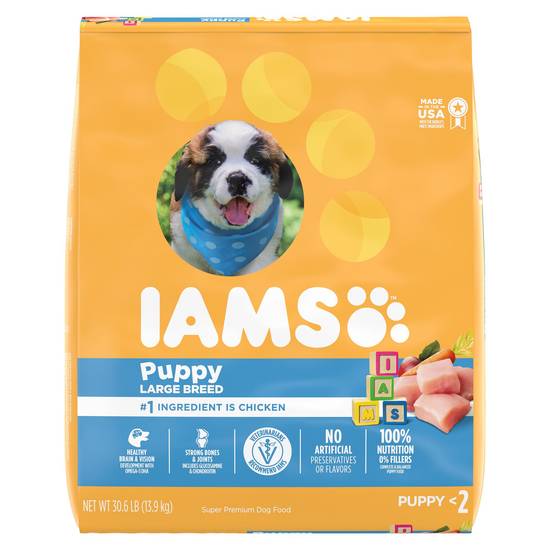 IAMS™ Proactive Health Large Breed Puppy Dry Dog Food - Healthy Development, Chicken (Flavor: Other, Color: Assorted, Size: 30.6 Lb)
