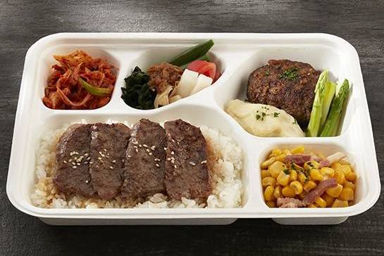 100%和牛漢堡排與上等牛五花便當 100% Wagyu Hamburg Steak & Premium Karubi Bento