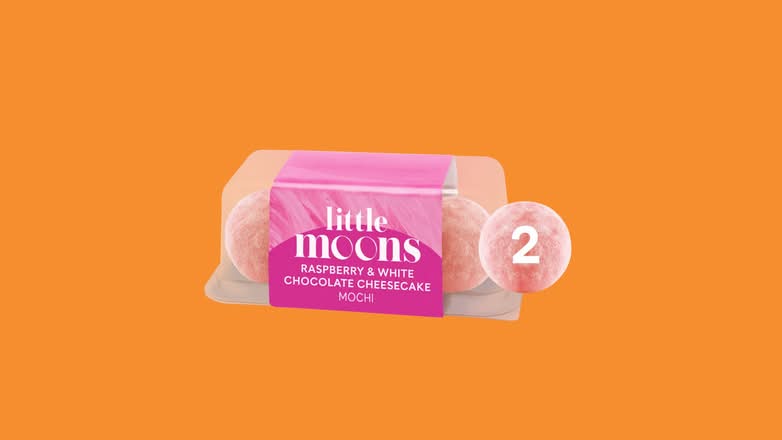 little moons raspberry white chocolate mochi (v)