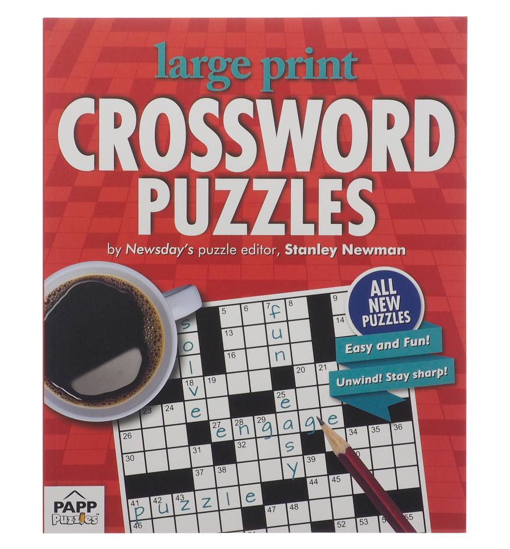 Large Print Crossword Puzzle Books By Stanley Newman